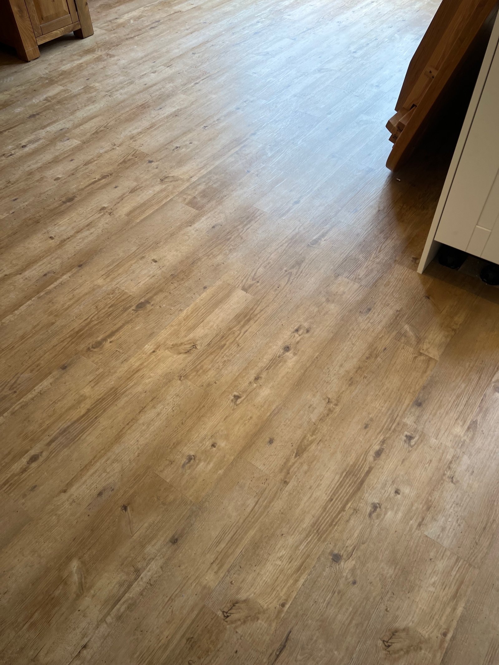 Kitchen Floor with LVT Flooring