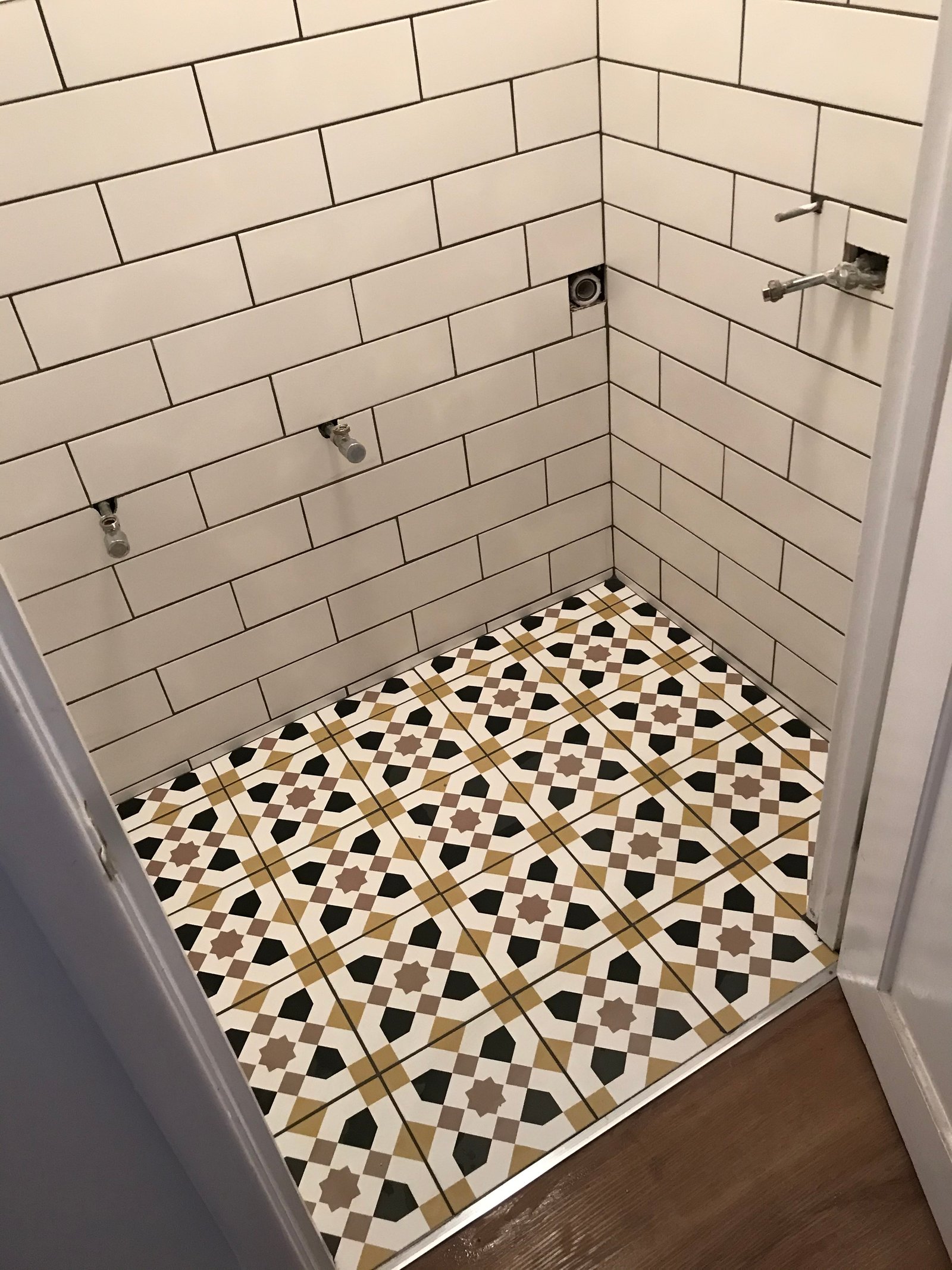 Small Toilet with Ceramic Tiles